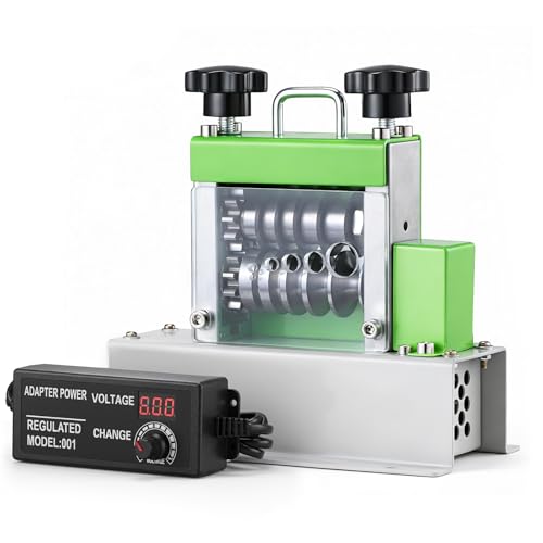 EASYWOX Electric Wire Stripping Machine 0.06-0.67 Automatic Wire Stripper Machine with 6 Channels 5 Blades Electric Cable Stripper Machine with 35 W All-Copper Motor for Leftover Cable Recycle