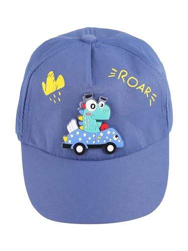 Image of PASSION PETALS Summer Dino Rockstar Baseball Cap for Kids Boys and Girls 2-4Years