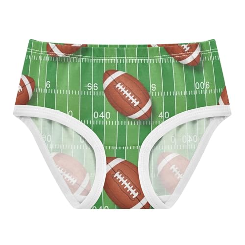 Cotton Toddler Underwear Floral Balls Rugby Brown Green Little Girl Panties Aesthetic Undies Kids Briefs 2t