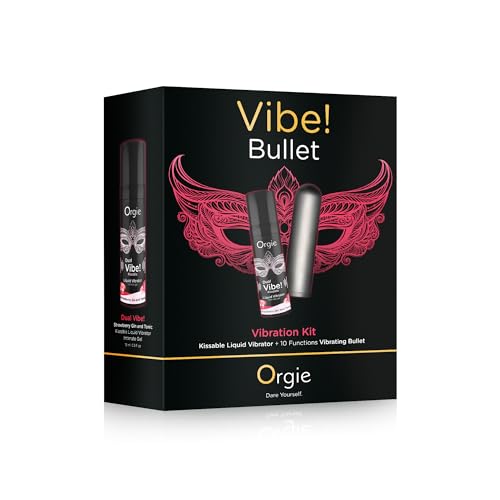 Vibromasseur bullet pour couple Orgie Vibe avec gel liquide saveur cocktail