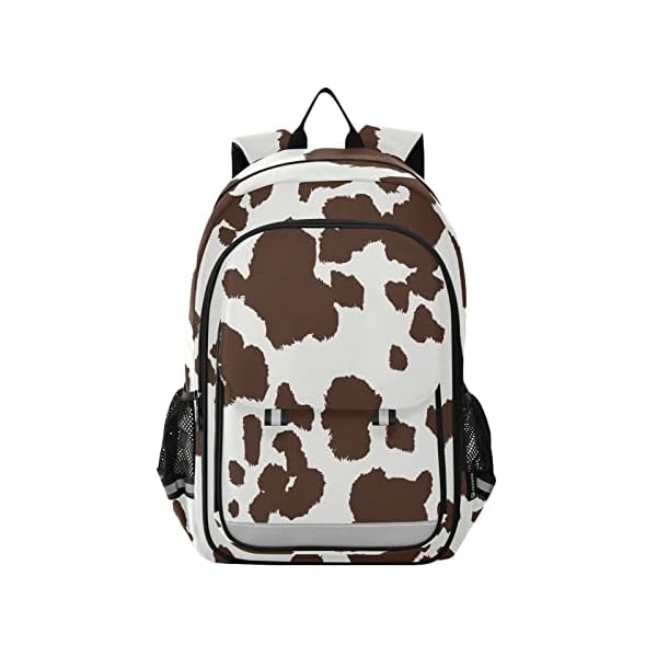ALAZA Cow Print Laptop Backpack Purse for Women Men Travel Bag Casual Daypack with Compartment & Multiple Pockets