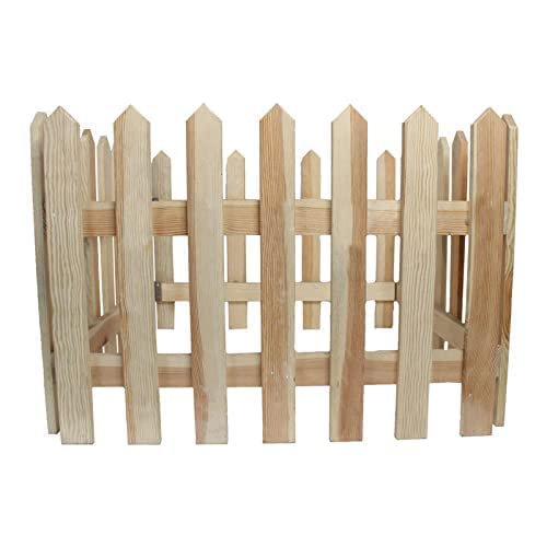 Ftoon Props Garden Fence in Pine Wood, Garden Fencing, Border for