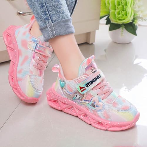 IWIHMIV Girl Tennis Shoes Girls Sneakers Light Up Kids Lightweight Running Sneakers Non Slip Sport Casual Shoes for Boys Girls4