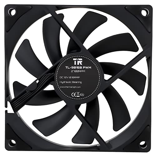 Image of Thermalright TL-9015B CPU Cooling Fan 92mm Computer Case Fan, 4pin PWM PC Pan, 15mm Ultra-Thin Fan, 2700RPM Speed, Silent CPU Cooling Fan(TL-9015B)