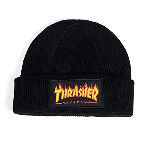 Thrasher Flame Logo Beanie Black OS