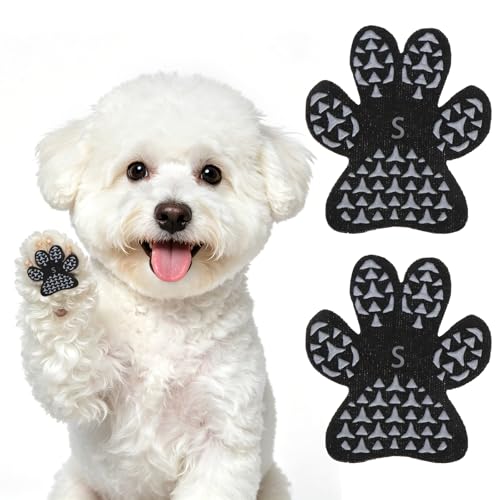KOOLTAIL Anti-Slip Dog Paw Protector Gripper Traction Pads for Hot Pavement Dog Feet Stickers with Stronger Adhesive on Hardwood Floors for Senior Dogs Pet Shoes Booties Socks Replacement (36 pcs) S
