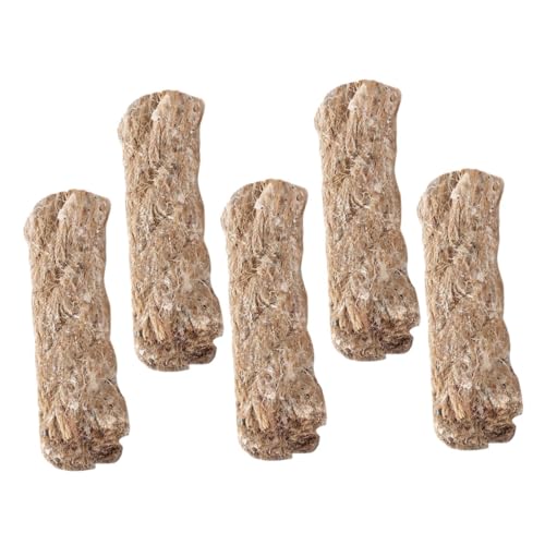 BESPORTBLE 2sets Jute Ropes Outdoor Fire Starters Survival Wick Jute Cord Hiking Camping Essential 5pcs*2