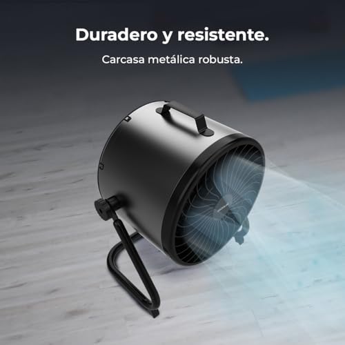 Miniatura 4 de Cecotec Ventilador De Suelo Industrial Proindustry Flowcannon. 140w, Carcasa Metálica, 3 Velocidades, 1300rpm, Flujo De Aire 4800m H, Rejilla De Protección, Diseño Estable, Inclinación Ajustable