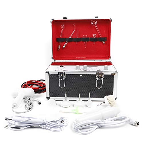 Pro 5 in 1 High Frequency Galvanic Facial Brush Vacuum Spray Beauty System Facial Cleaning Beauty Machine 110V USA