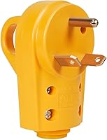 Vista 7 de BELOMI Enchufe RV de 30 amperios, adaptador de enchufe de repuesto resistente NEMA TT-30P, conector de alimentación eléctrica de 125 V, extremo