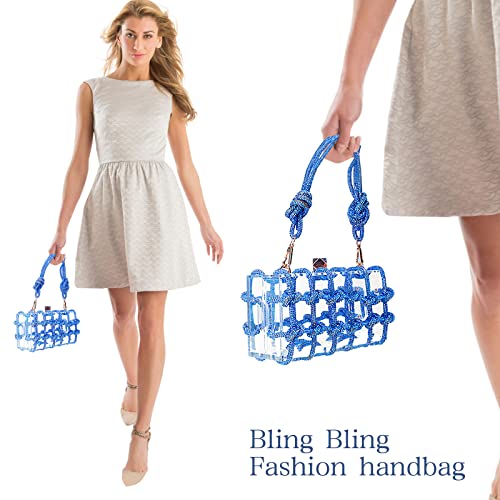 Image of Acrylic Purse Bag with Rhinestones Clutch Purse Evening Clutches for Wedding and Party | Acrylic Purse