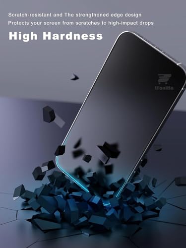 Image of WonRia Pack 1- Matte Screen Guard Protector Compatible with iPhone 17 Air 5G Matte Tempered Glass Edge to Edge [Dynamic island Cut] [Shinning Border] - installation kit
