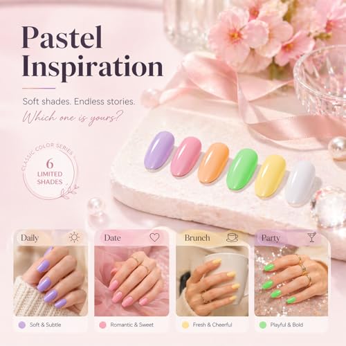 Esmalte de uñas gel Airbrush 6 colores vitalidad miniatura 3