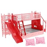 Ensemble de jeu extensible : compatible avec une large gamme de meubles et d’accessoires pour maison de poupée, cet ensemble peut être agrandi pour créer un espace de jeu complet, un lit superposé pour poupées, lil woodzeez