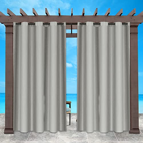 Artilife 132x274 cm (BxL), leichte Outdoor-Vorhänge, Sonnenschutz, wasserdicht, Verdunklungs-Fenstervorhang, Hitze- und Volllichtblockierung, Verdunkelungsvorhang für Veranda, 1 Stück Cover