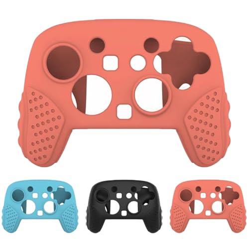 for Switch 2 Pro コントローラーカバー 人間工学に基づいた滑り止めシリコンカバーケース for Switch 2 Pro ソフト保護カバー 保護ケース スキンケース 簡単装着 滑り止め 耐衝撃 ほこり防止 快適なグリップ (オレンジ)