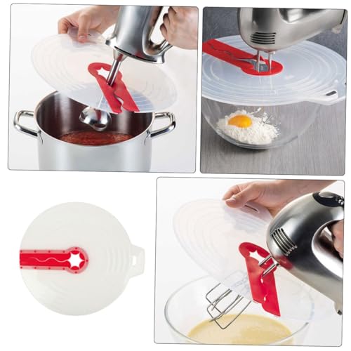 Tapas antisalpicaduras para batidor Cabilock 3 piezas y protector salpicaduras fácil limpiar 8