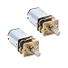 Augiimor 2PCS DC 6V 30RPM Speed Reduction Motor N20 3mm Shaft Mini Metal Gearwheel Gear Motor with Full Metal Gearbox Micro Motor