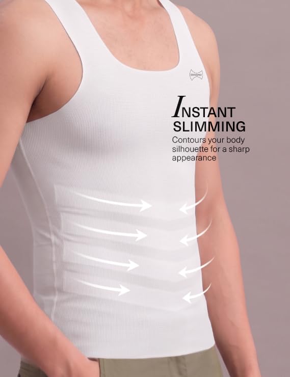 Image of dermawear Men Breezeology Zenrik Everyday Shapewear Vest for Chest and Abdomen