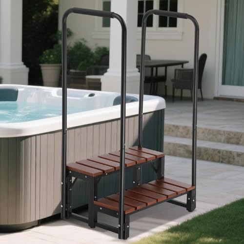 Neorexon Hot tub Step Stairs with Dual-Handrails, 2...