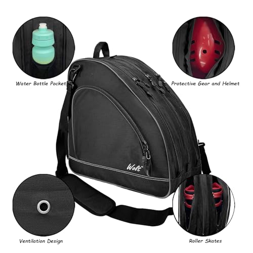 image for WOLT Ice Skate Bag - Roller Skate Bags, Inline Skate Bag with Adjustab