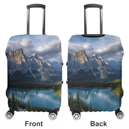 Banff National Park Luggage Cover, Washable Elastic Suitcase Cover Protector Fit 18-32 Inch Luggage3