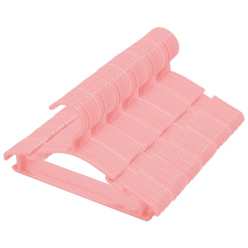 Image of 60 Pack Pink Baby Nursery Closet Hangers,Non-Slip Laundry Infant Pant Hanger for Newborn Clothes Gift,Ultra-Thin Child Coat Hanger for Girl Boy Toddler Kid