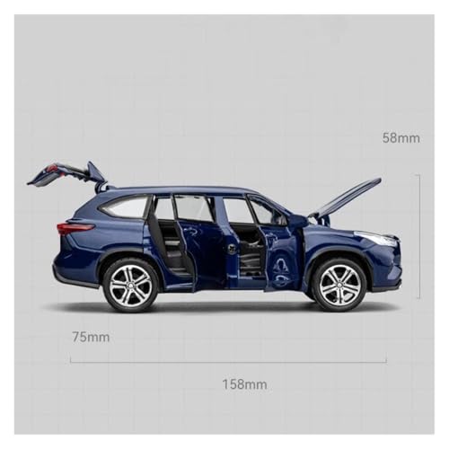 Modelo de Coche Decorativo 1:32 para Highlander 2023 SUV miniatura 7