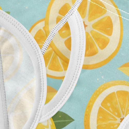 KLL Tropical Yellow Lemons Toddler Boy Cotton Briefs Cute Children Panties 5