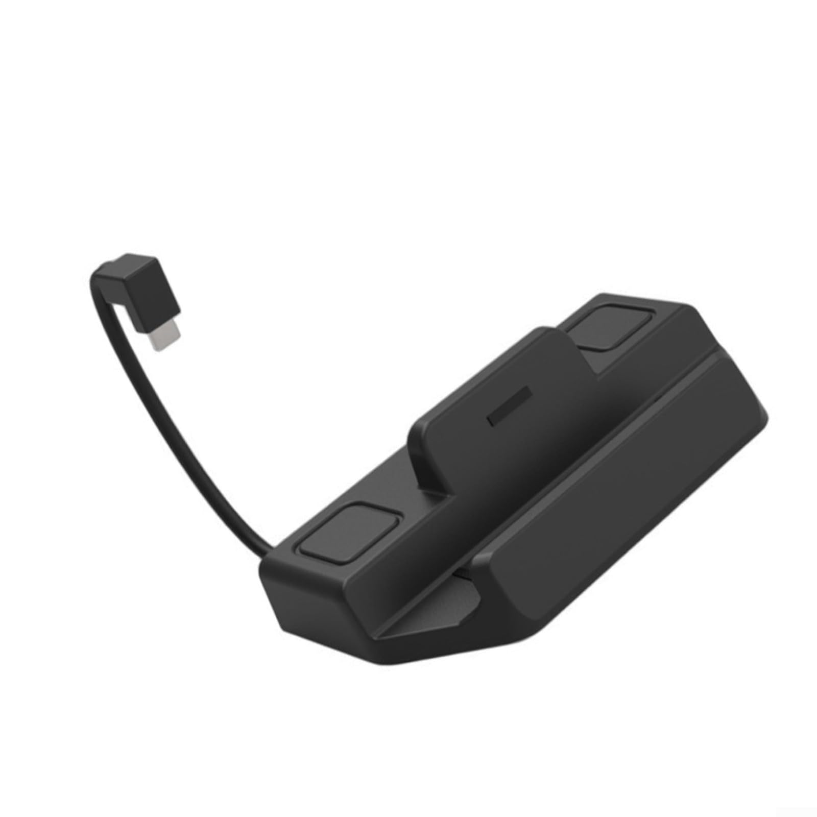 Docking station Gigabit Ethernet 4K60 per Steam Deck e per ROG, Hub di ricarica rapida con design ABS compatto 15x75x4cm per una configurazione di gioco coinvolgente nera