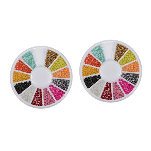 PLAFOPE DIY Nail Art Beads Manicure Caviar Beads 12 Colors Fish Scale Glitter for Nails