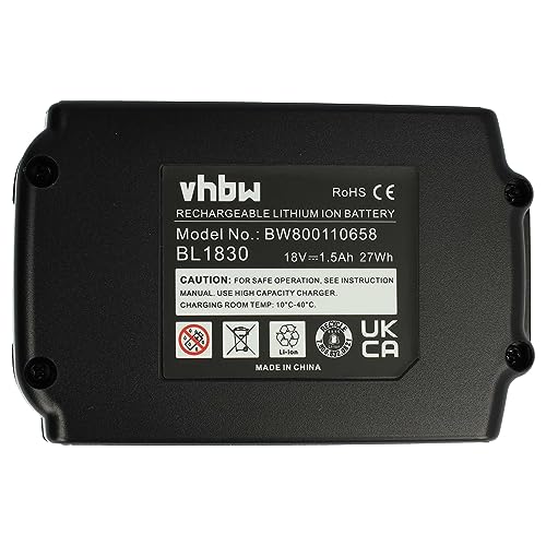 vhbw BaterÃa Compatible con Krenn OS-16 ACNL, OS-19 ACNL Herramienta (1500 mAh, Li-Ion, 18 V) - Imagen 3