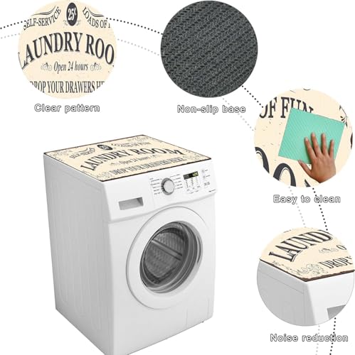Image of Washing Machine Top Protective Mat,Countertop Absorbent Table Top, Quick-Drying Refrigerator Base, Microwave Oven Protection Pad Laundry and Dryer Covers for Laundry Room and Kitchen (Beige)