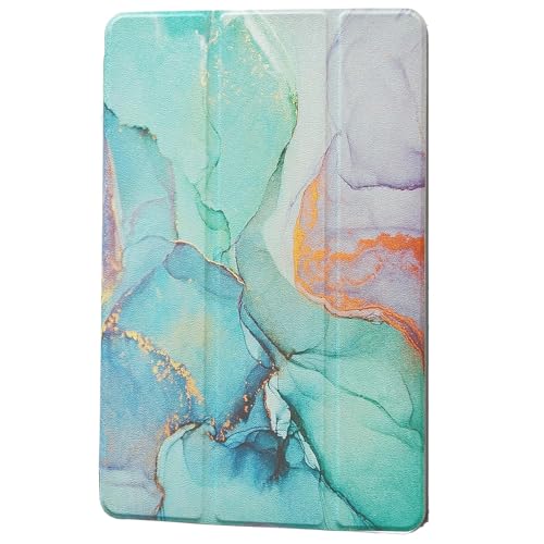 Image of ProElite Cover for Samsung Galaxy Tab A11 Plus 11 inch Case Cover, Smart Flip Case Cover for Samsung Galaxy Tab A11+ 11 inch Translucent Back with Stylus Pen, Marble Green