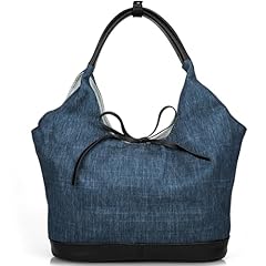 #K Blue Canvas Hobo Purse