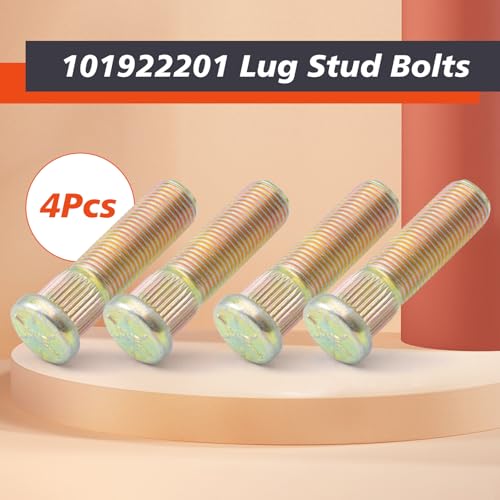 Image of 101922201 4Pcs Lug Stud Bolts Replacement for Club Car for DS Gas Electric 1982-up Replace 416-061 1034779-01 1011304 102353401