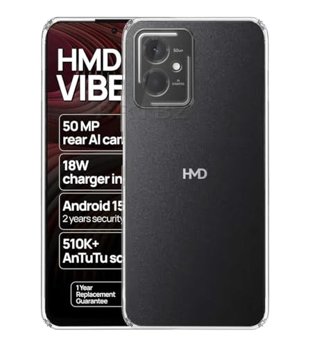 Image of Soft Silicone TPU Flexible Back Cover Compatible with HMD Vibe 5G