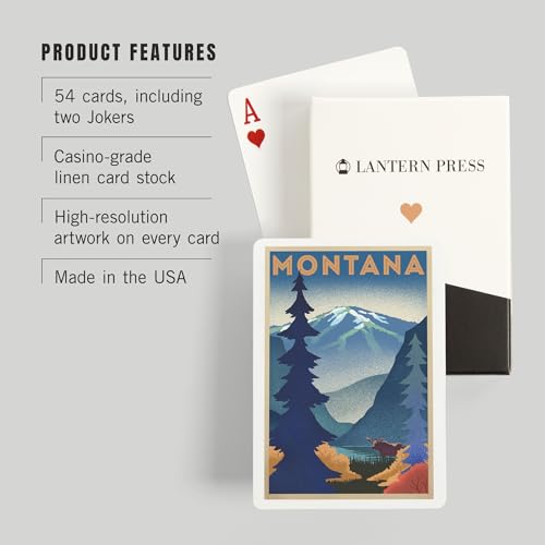 Baraja de Póker Montana con 52 cartas para adultos miniatura 3