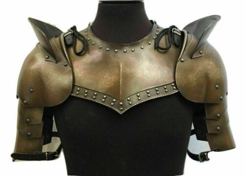 Spallières de chevalier et gorget gothique aux finitions soignées