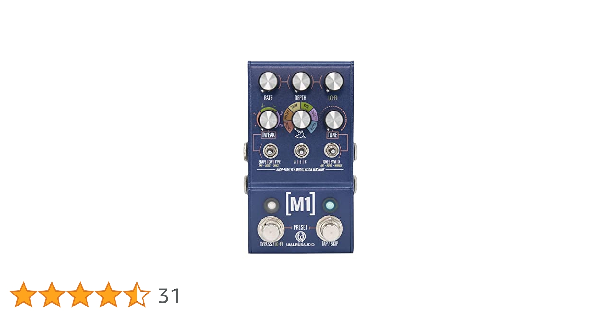 Walrus Audio M1 モジュレーション エフェクター MAKO Series: M1 High-Fidelity Modulation Machine