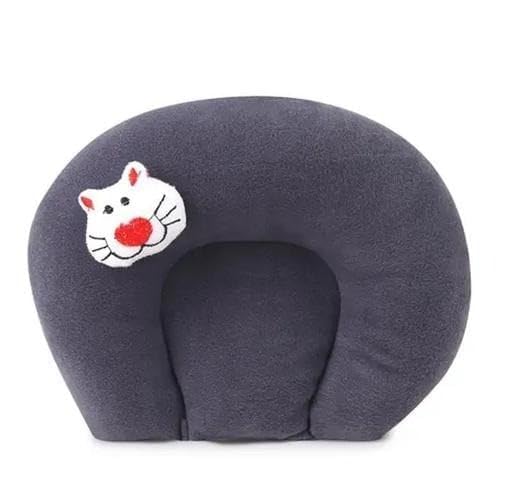 Baby Cares Grey Pillow for Newborns & Infants | Toddler Pillow Head Support Cushions for 0-12 Months-image-1