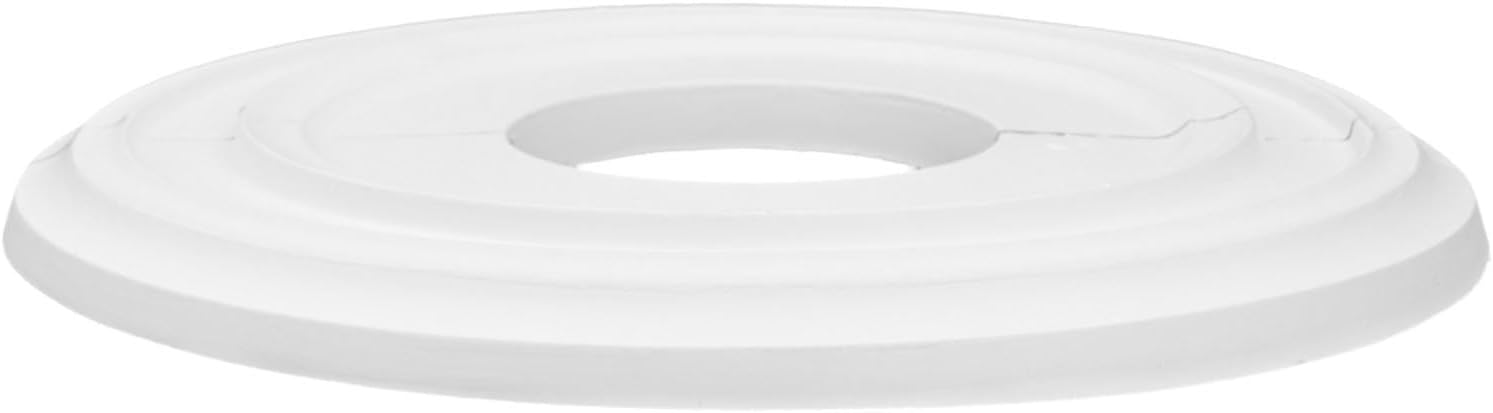 12 Inch Round Ceiling Medallion, White PU Decorative Ceiling Fans and Light Fixtures, Lightweight Split Molded to Holes