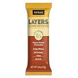 RXBAR Layers, Peanut Butter Chocolate, Layered Protein Bar 1.94oz, 12ct, High Protein Snack, Gluten...