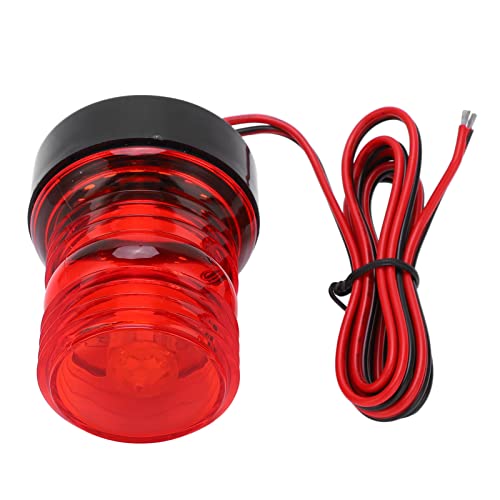 CHICIRIS Feu de Navigation à LED pour Bateau 360° Feu de Mouillage Rond Feu de Poupe Marin Feu Rouge Feu de Poupe de Bateau Feu de Mouillage de Bateau pour Voile DC 12V‑24V