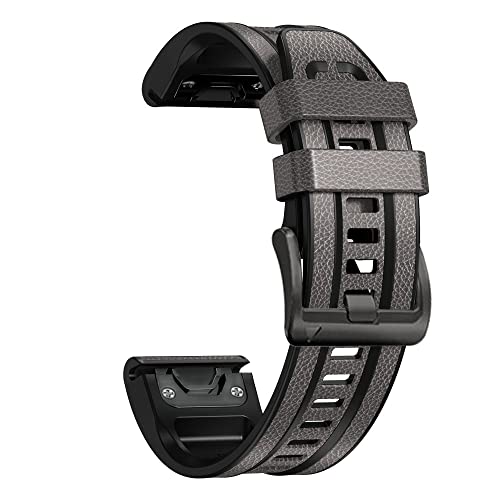 Bracelet silicone 22mm pour Garmin Fenix 6 avec fixation rapide