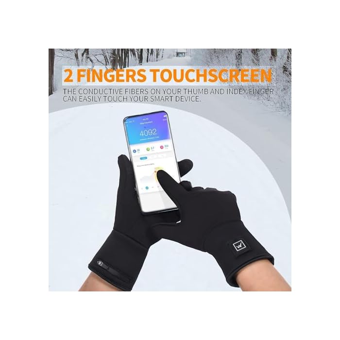 WEIVIOQ Heated Glove Liners with Rechargeable Battery - Image 5