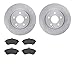 Dynamic Friction Company Front Brake Rotors with 5000 Advanced Brake Pads 6502-63378