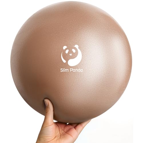 Slim Panda Gymnastikball Klein, 23 cm Pilates Ball mit Aufblasbarem Strohhalm, Soft Yoga Ball für...
