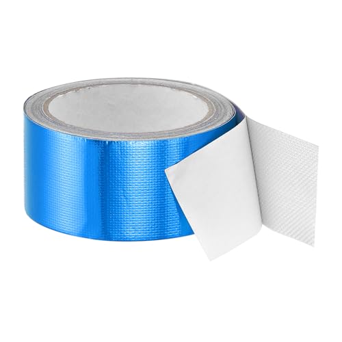 Image of PATIKIL Awning Repair Tape 2 inch x 26ft Waterproof Canvas Tape High Adhesive Tear Repair Patch Kit for PVC Tarpaulin Tent Awning Fabric RV Sail Boat Cover, Blue