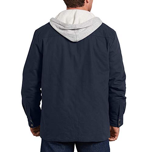 Image of Dickies Men's Relaxed Fit Icon Hooded Quilted Shirt Jacket